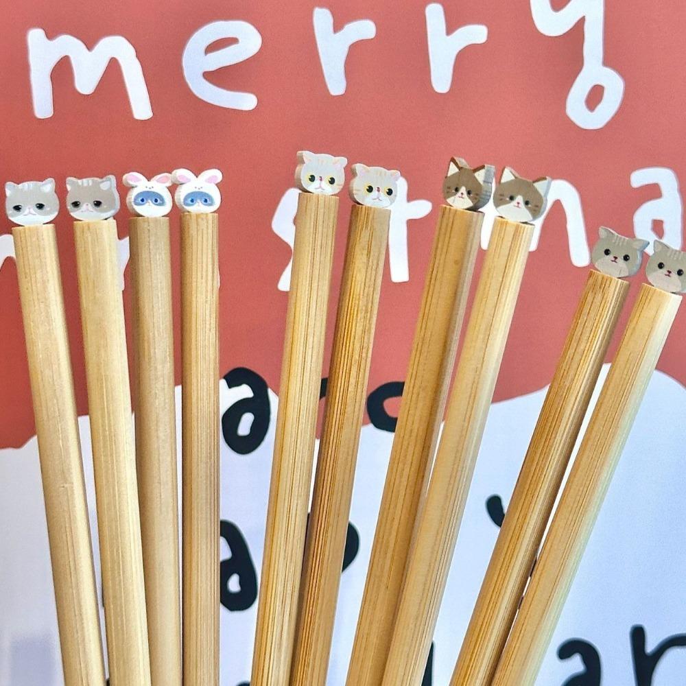Animal Noodle Chopsticks Dog Cat Hot Pot Use Chopsticks Long Chopstick  Cooking Tools