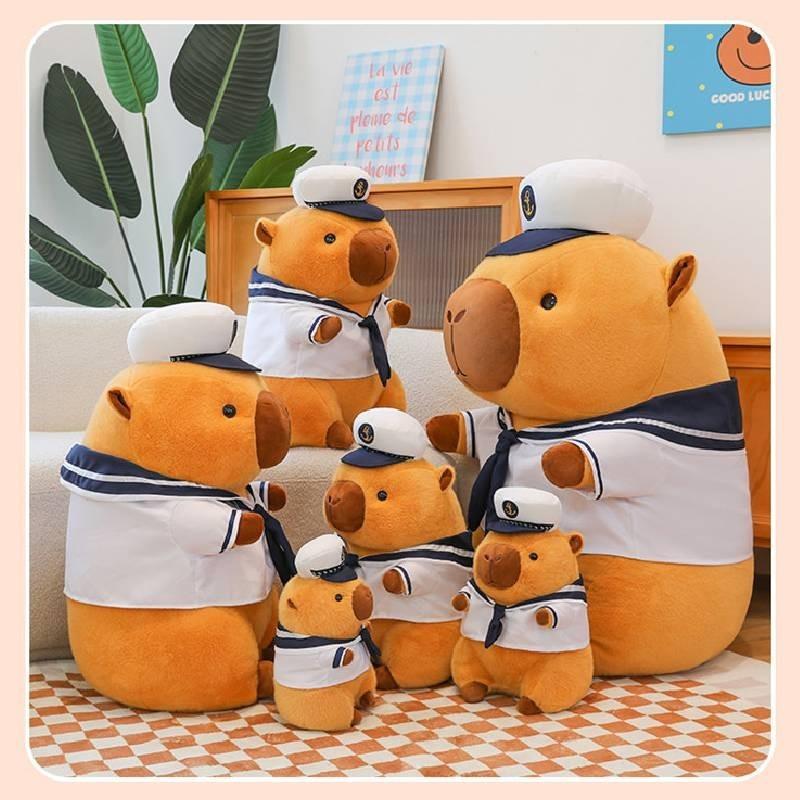 Adorable Yellow Capybara Plush Toy Perfect Cartoon Animal Pillow For Kids