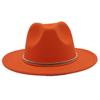 European And American Cashmere Top Hat Gold Ring Accessories Fashion Jazz Hat Four Seasons Popular Felt Hat Gentleman Lady Big Edge Hat (