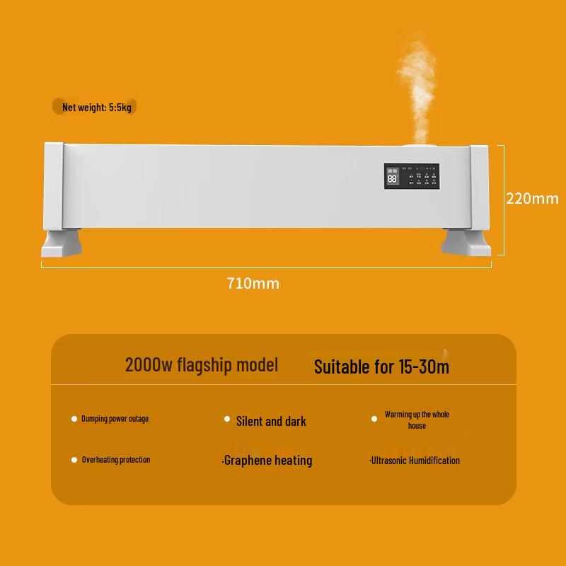 Womu Baseboard Electric Convector Heater