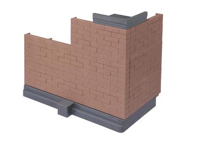 TAMASHII NATIONS Tamashii OPTION Brick Wall (Brown Ver.) Non-scale ABS Complete Figure