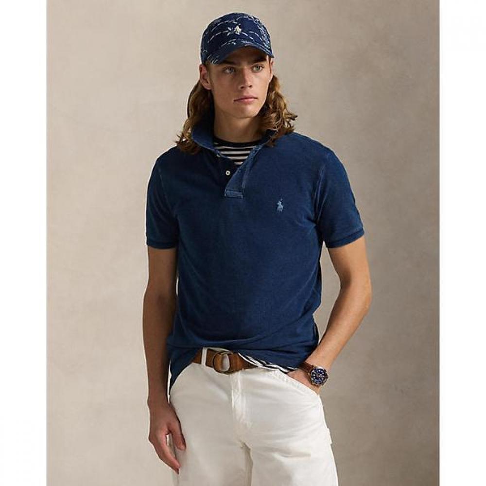 

Polo Ralph Lauren Mens Custom Slim Fit Indigo Mesh Polo Shirts Mnpokni1n823238400 M
