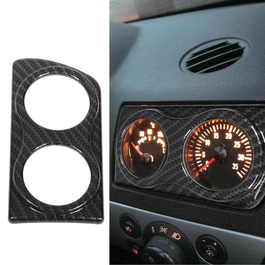 52mm Car Dashboard Dual Gauge Cover Carbon Fiber Style Replacement for Vauxhall Astra H VXR MK5 RHD