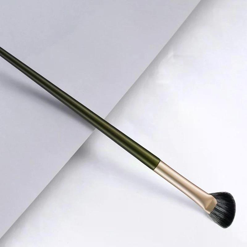 Flat Angled Contour Makeup Brush Half Fan-shape Nose Shadow Brush Professional Soft Highlighter Blush Make Up Tools