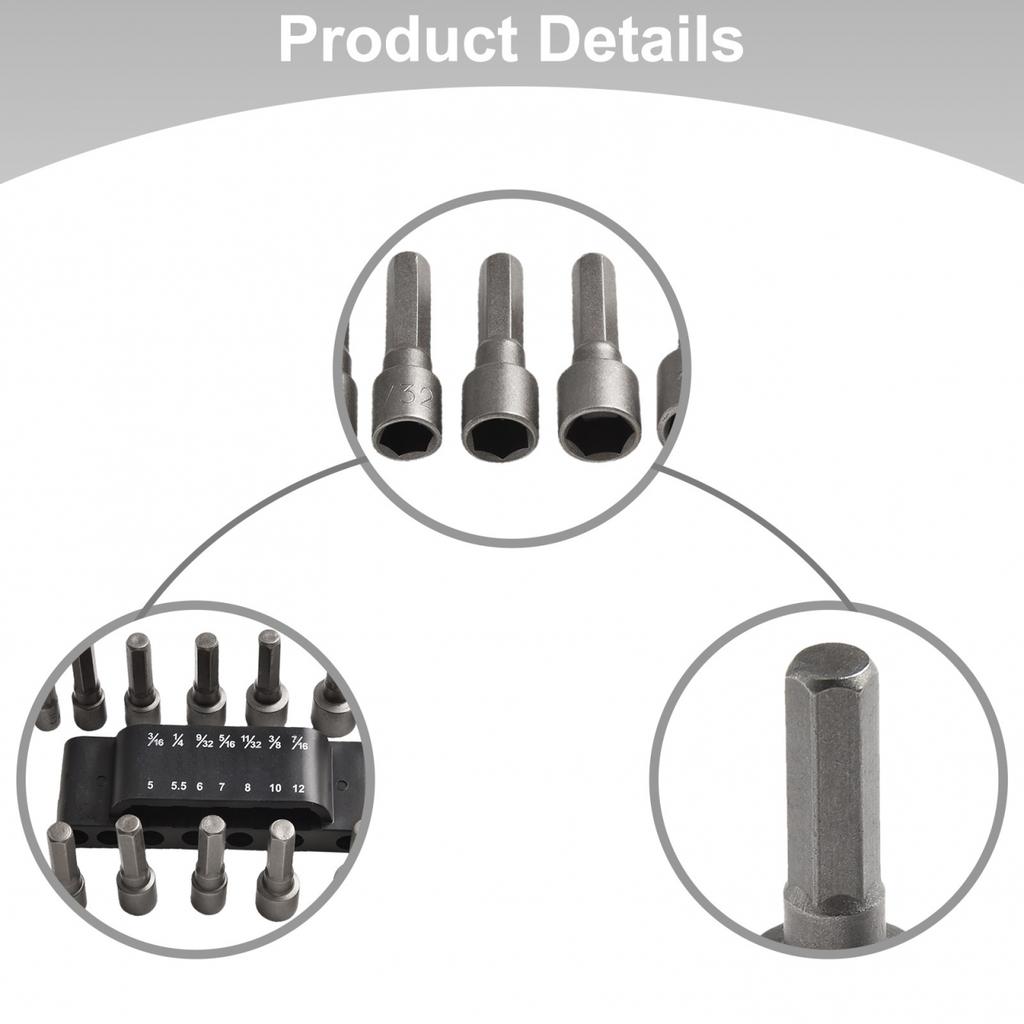 Hexagonal Wrench Screwdriver Socket Cm Mm Inch Pneumatic Wrench