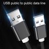 Super Extension Cable Cord Male Speed Dual-head USB2.0 to Male Data for Mobile Hard