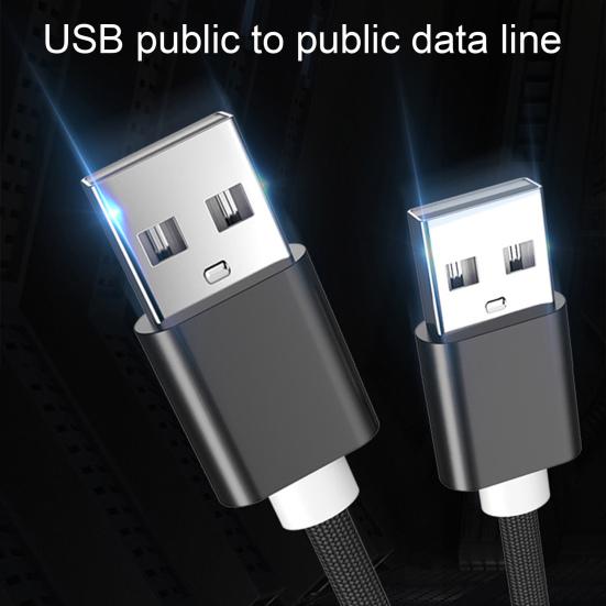 Super Extension Cable Cord Male Speed Dual-head USB2.0 to Male Data for Mobile Hard