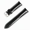 Unisex Leather Watch Wristband 18/19/20/21/22mm First Layer Cowhide Switch Ear Watch Strap