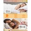 Digital Alarm Clock,LED Desktop Clock Large Display,USB Powered ,8 LED RGB Night Light Electronic Clock for Bedroom