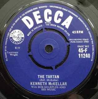 

7inch Record KENNETH MCKELLAR - The Tartan 45F11240 Decca 1960 UK Pop Used