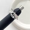 Elegant 3D Butterfly Ring for Women - Fashionable, Versatile, Geometric, and Shiny Openable Index Finger Accessory.