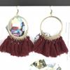 Boho střapcové náušnice - Trendy přehnané módní šperky