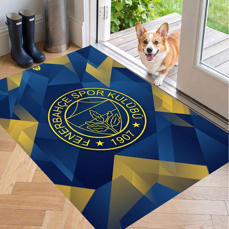 Soft Floor Carpet Fenerbahçe FC Pattern Area Rug Decorative Mat For Home Room Decoration