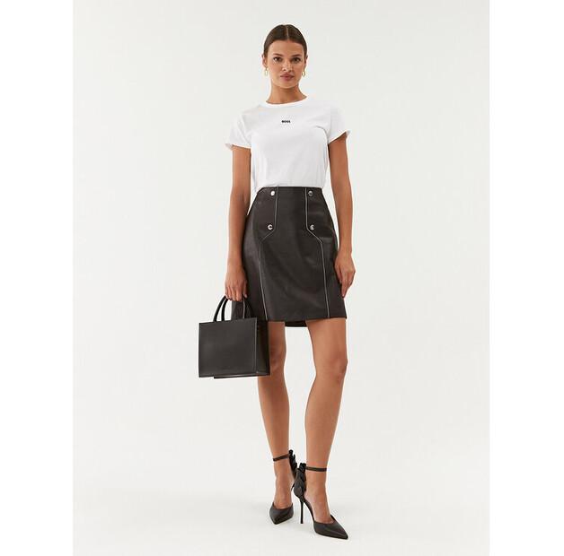 BOSS Seminta Leather Skirt