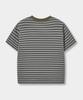Yujen Ribbed Color Block Stripe Short Sleeve T-Shirt_4 Color