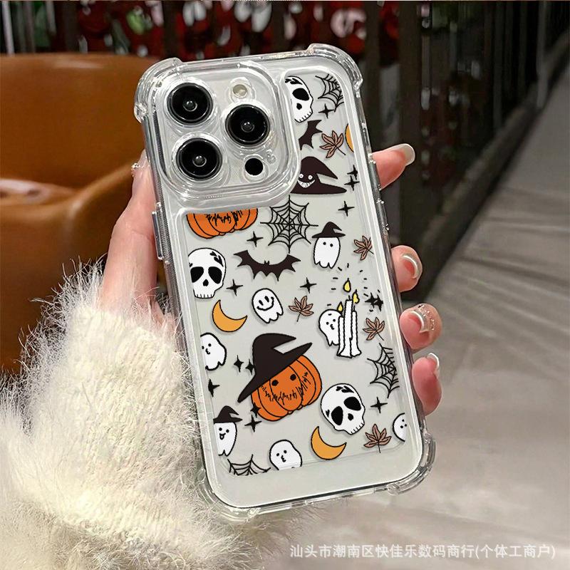 Creative Apple 16 all-inclusive iPhone15PLUS transparent 12/13 four-corner anti-drop 11PROMAX mobile phone case 14p