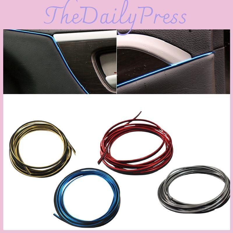 Styling Moulding Car Decorative Filler Strip Interior Exterior Set Red 5 Meters