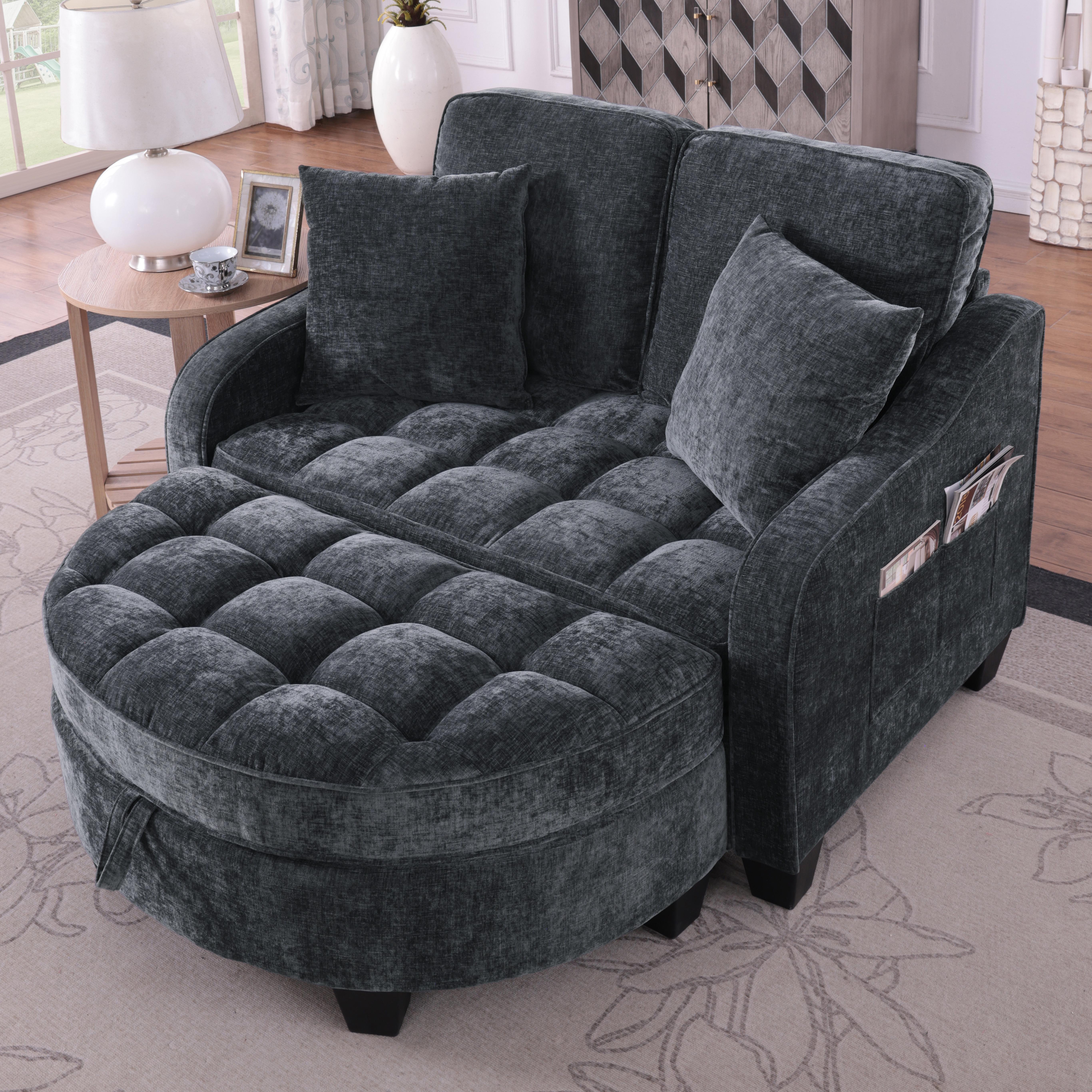 Multifunctional Sofa, 2-in-1 Sofa Bed, Storage