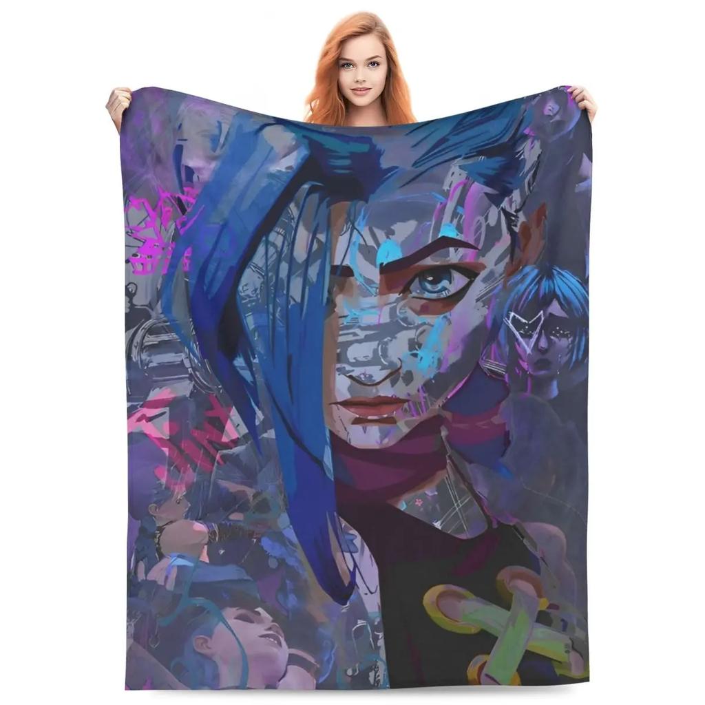 Caitvi Arcane Blankets Action Adventure Wool Awesome Warm Throw Blankets for Chair Covering Sofa Decoration