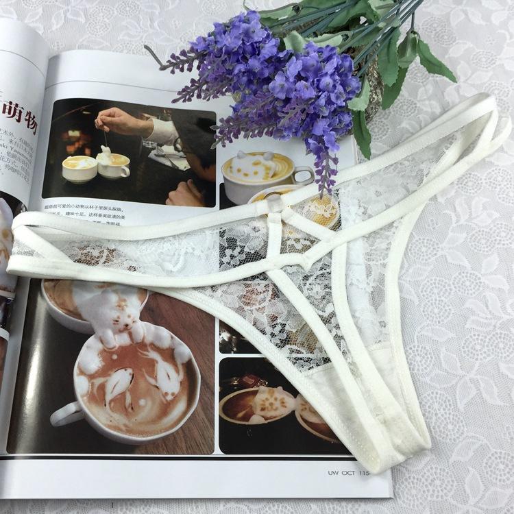Sexy Women's Underwear Lingerie Lace G String Femal Thong Low-Waist Panties