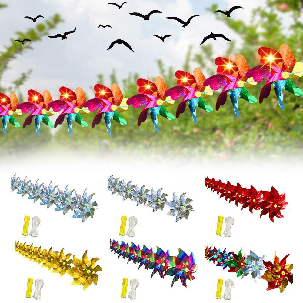 Anti Birds Reflective Windmill 10M Rope Bird Repeller Bird Repellent Windmill for Outdoor