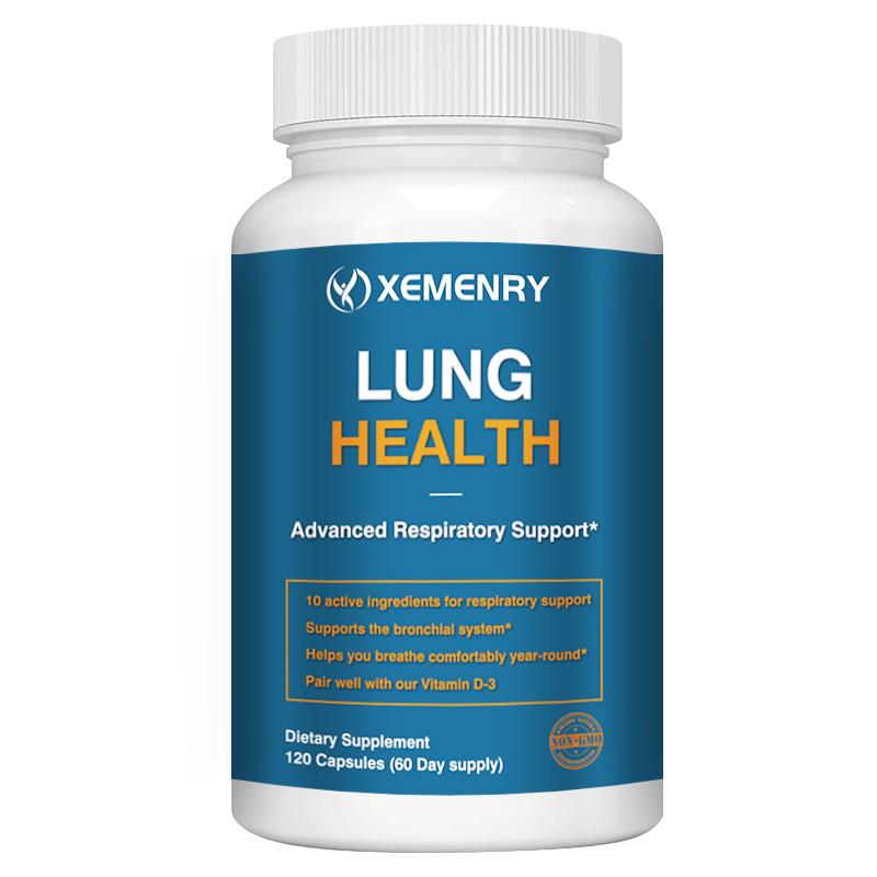 Lung Health 120 Caps Lung Cleanse & Detox, Respiratory Health, Quercetin, Cordyceph