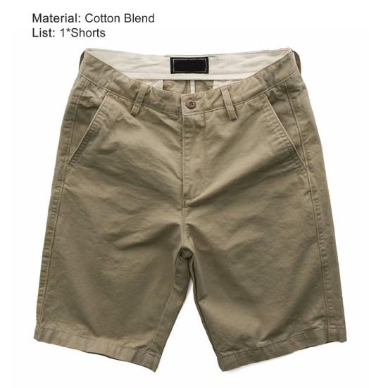 Pantaloncini da uomo tinta unita con cerniera lunghezza al ginocchio casual per studenti da indossare quotidianamente