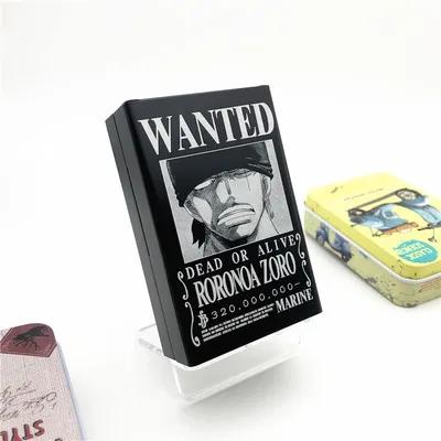 High Quality NEW One Piece Creative Cool Special Cigarette Case Monkey D. Luffy Zoro Nami Sanji Wanted Aluminum Alloy Cigarette Case