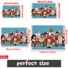 Anime Classic Character Group Doormat,2D Non-slip Floor Mat,Entrance Rug for Car Bathroom Living Room Kitchen Home Decor Gift