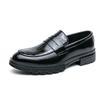 Large Size Leather Shoes 2026 Spring and Autumn Men's One-pedal Lazy Business Dress Groom Wedding Shoes Burgundy