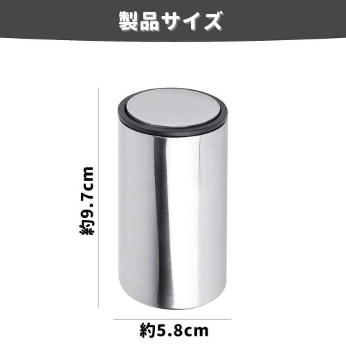 Push-type toothpick holder, stainless steel, large capacity, wear-resistant, portable, concealed storage for toothpicks and cotton swabs.