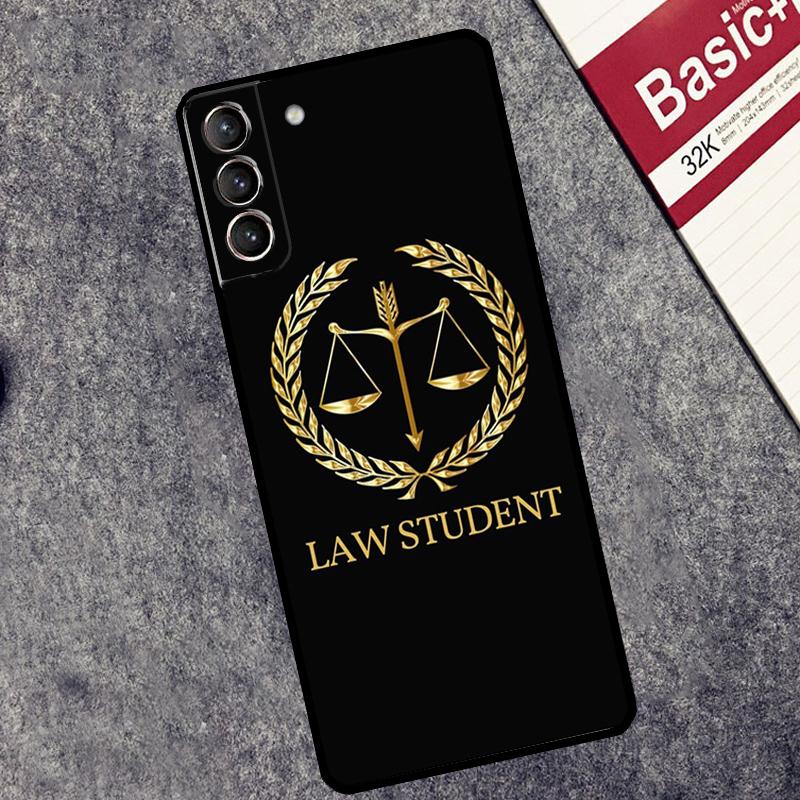 Law Student Lawyer Judge Case For Samsung Galaxy S25 S26 Ultra S20 S22 S23 S24 Ultra S21 Plus S10 S25 FE Cover Coque