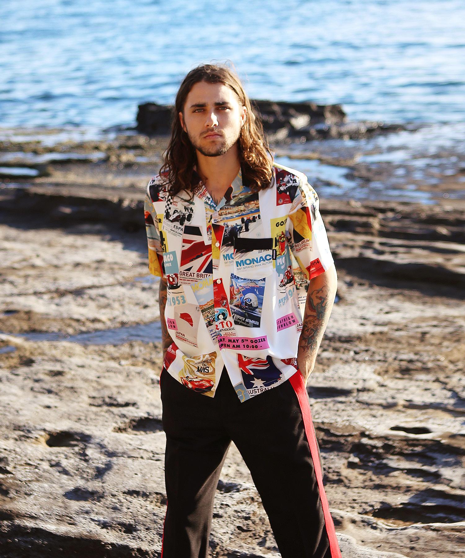Gojeo Grand Prix Hawaiian Shirt_White White/L