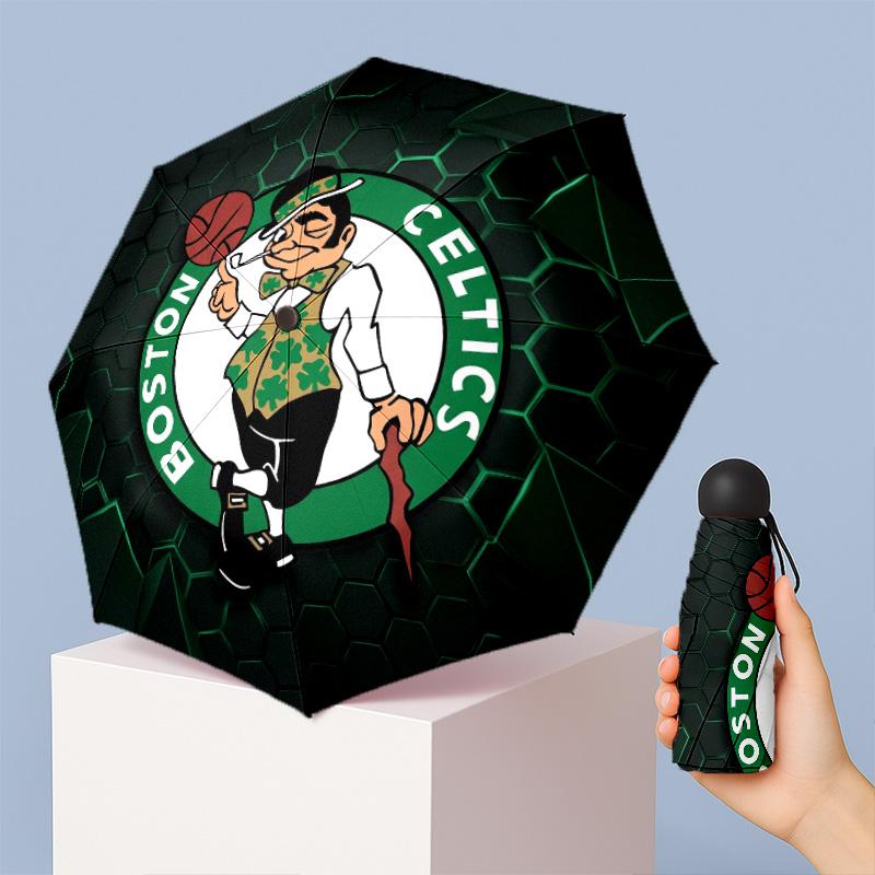 Celtic FC Mini 5 Fold Pocket Umbrella Compact Lightweight Anti UV Rain Sun Protection Umbrella Portable Travel Umbrella