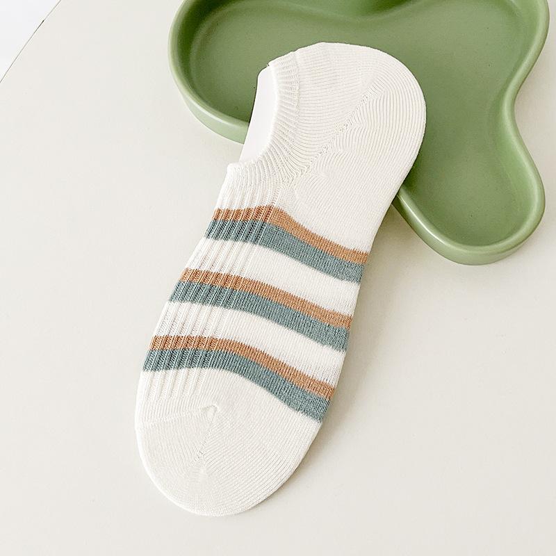 Dámské jarní a letní tenké bavlněné nespadávají s neviditelnými krátkými ponožkami do lodiček