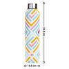 Beautiful Stainless Steel Water Bottle 1 Ltr Leakproof Office Gym Travel School Dance Fridge Home Refrigerator 1 Litre  (Modern Art) Pack of 1