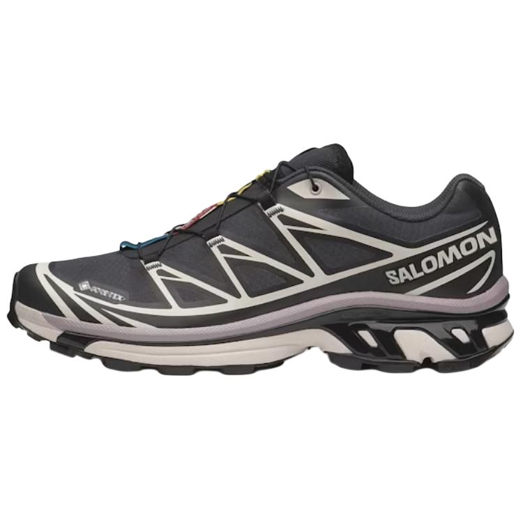 SALOMON XT 6 Laufschuhe Unisex Schwarz Beige Sneaker 478614
