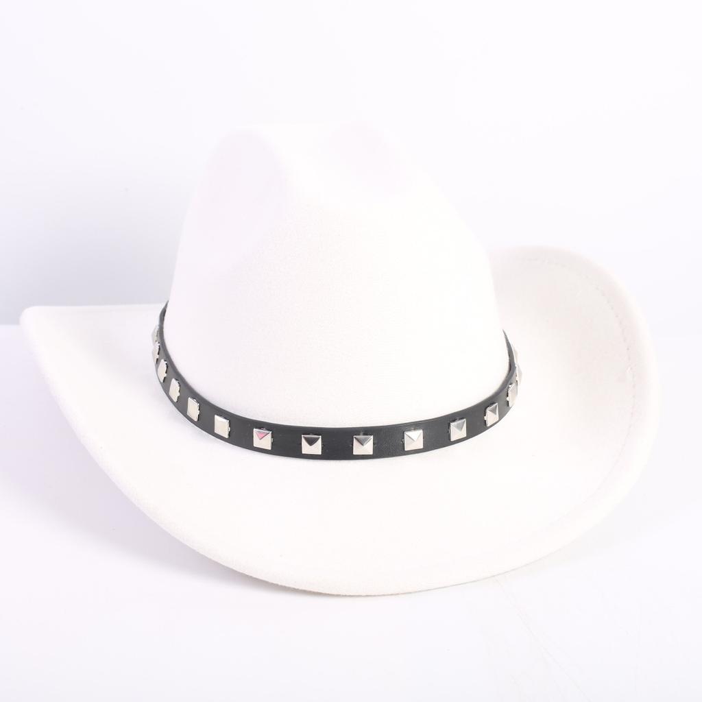 Popolare cappello da cowboy a tesa singola stile OL moda europea e americana cappello a cilindro di alta gamma per uomo e donna cappello jazz cappello di feltro