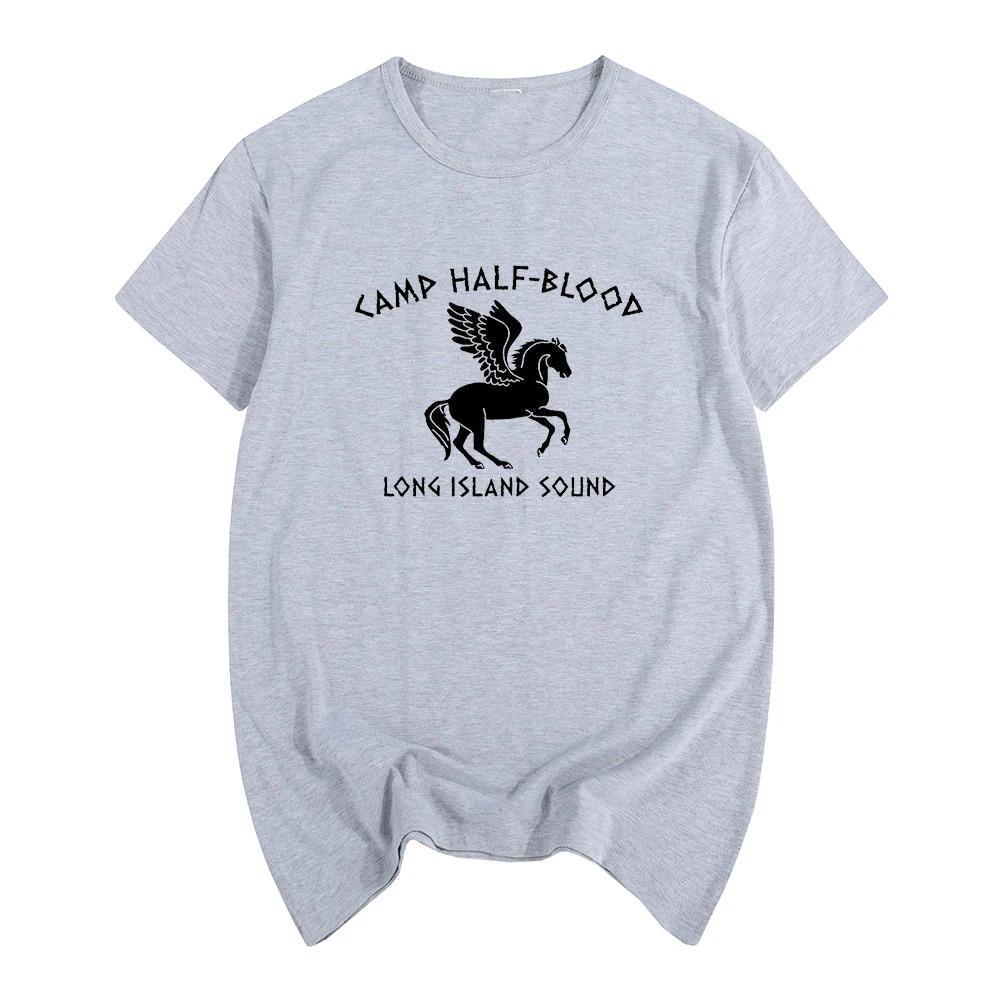 Herren Hochwertige Kleidung 100% Baumwolle T-Shirt Camp Half Blood Grafikdruck T-Shirt Hip Hop Unisex Kleidung Damen Übergroße T-Shirts