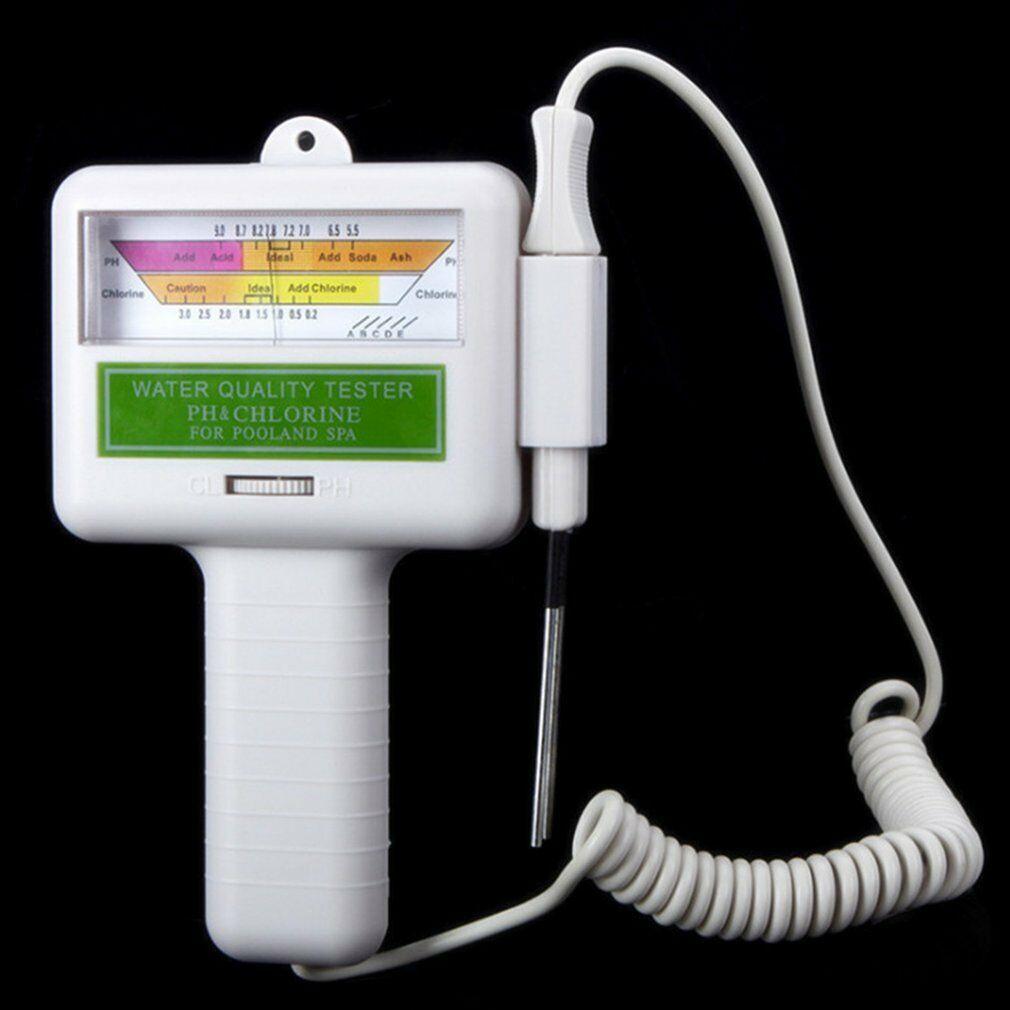 PH CL2 Chlorine Tester Digital Water Quality Monitor for Pool Spa PH Meter FB(No Battery)