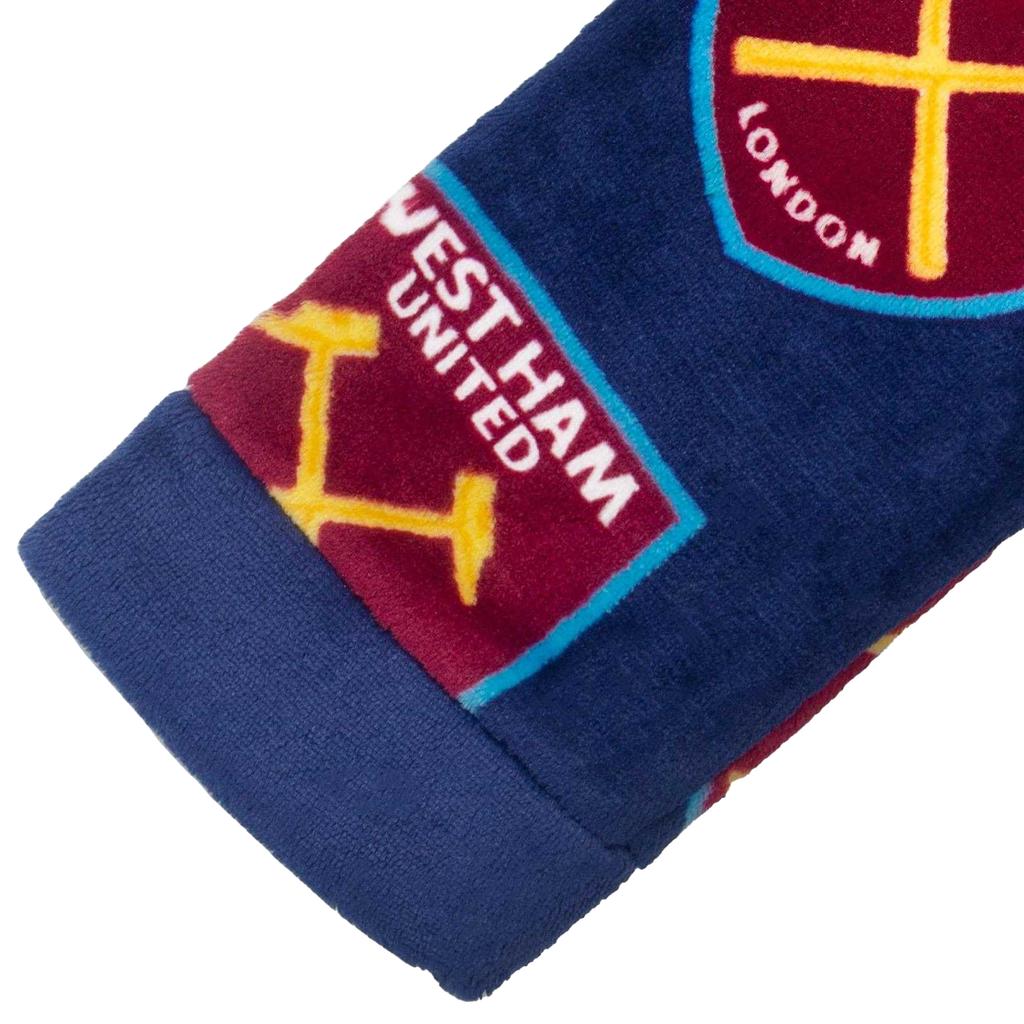 West Ham United FC Boys Crest Fleece Dressing Gown