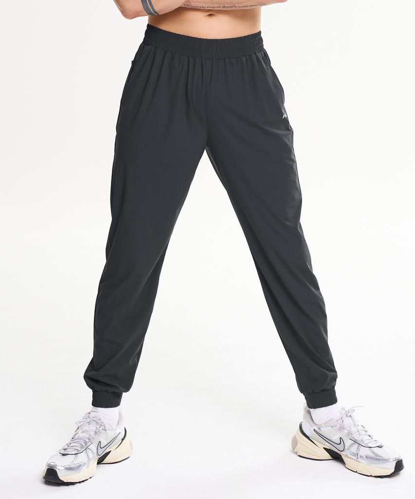 Leijibi [Summer 2-Pack] Airlight Stretch Running Sports Pants Unisex Athletic Jogger Pants M (2 Colors)
