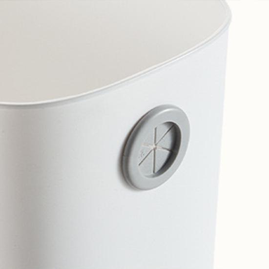 Household Trash Can Without Lid Press Ring Modern Large Capacity Living Room Kitchen Bathroom Plastic Waste Rubbish Garbage Storage Bin