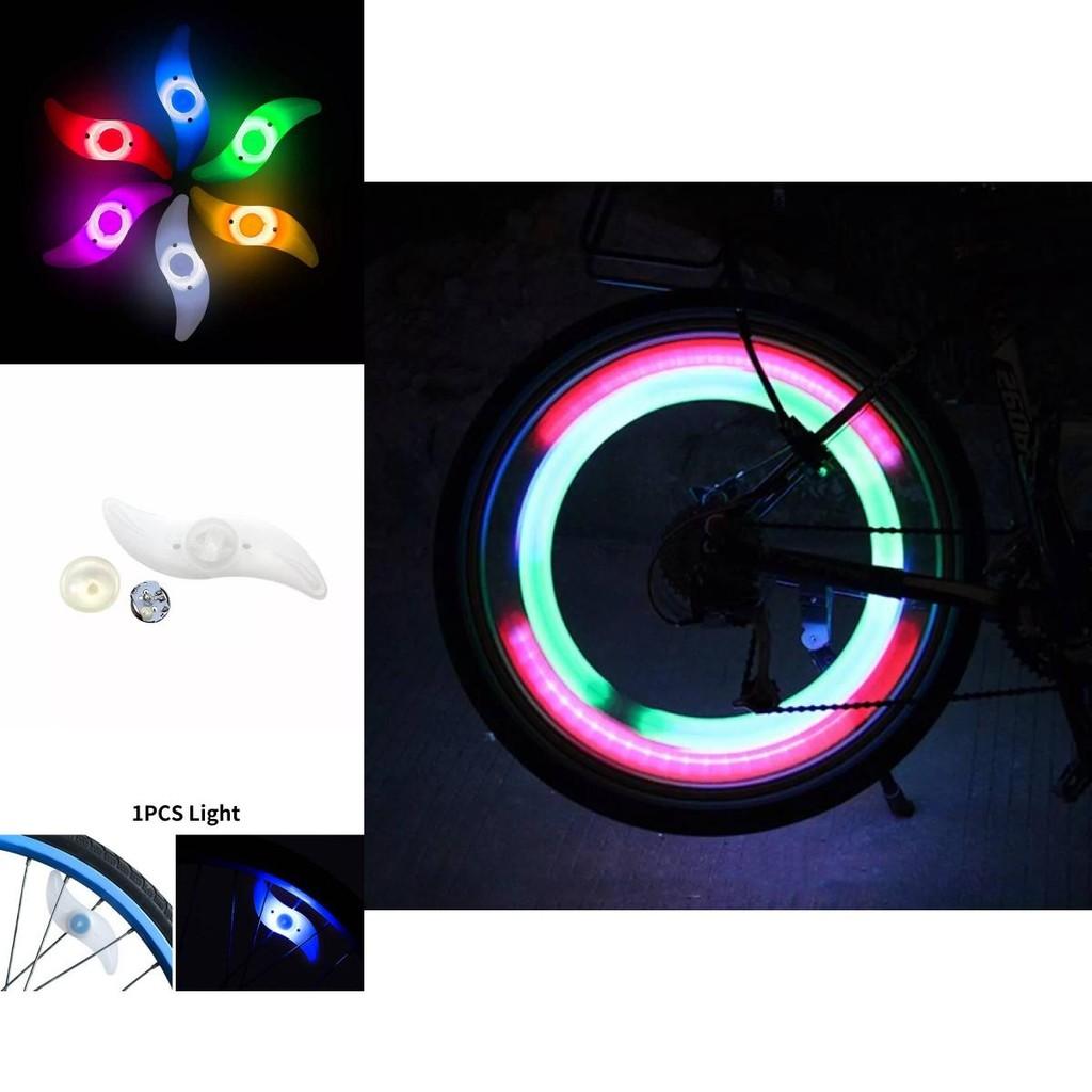 Colorful Bicycle Spoke Lights For Mountain Bikes With Vibrant Silicone Design For Safety