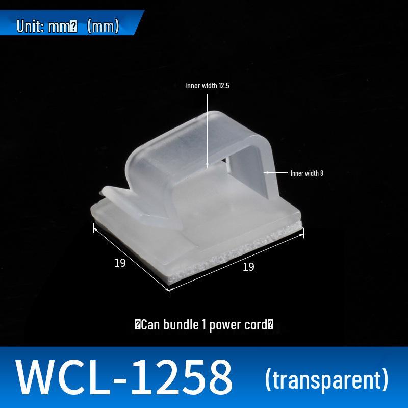 Adhesive Cable Wire Organizer Clip and Fixing Base