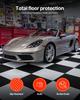 Garage Floor Tiles Interlocking, 8 Pack 513 x 513 x 5 mm Interlocking Modular Garage Flooring Tiles, Diamond Plate Slip-Resistant PVC Mats for