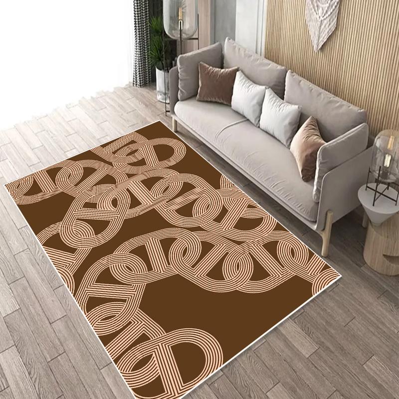 Nordic Style Geometric Carpets for Living Room Luxury Abstract Rugs for Bedroom Decor Soft Non-slip Lounge Sofa Side Floor Mats
