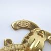 CHANEL COCO Mark Earring mesh Plated Gold 32.8g Women Used