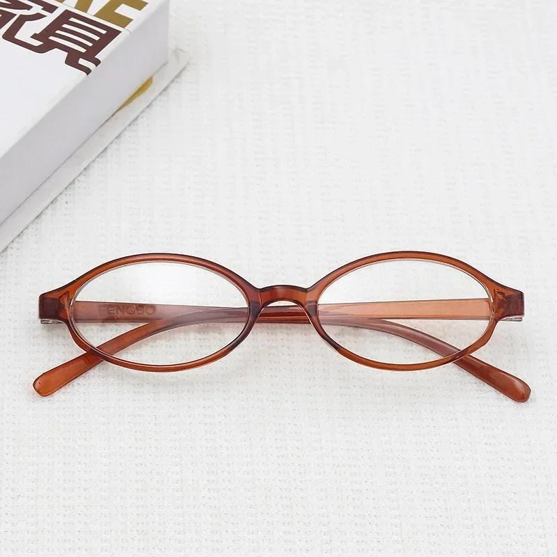 Retro Red Green Oval Small Frame Glasses Anti Blue Light Glasses Ladies Myopia Glasses Finished Short Sight Eyeglasses Diopter