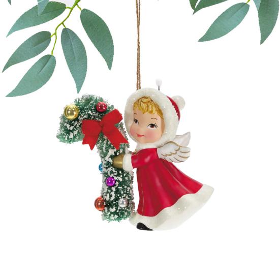 Christmas Decoration Cute 3D Santa Claus Girl Sweater House Charms Colorful Acrylic Pendant Christmas Tree Hanging Ornaments Home Holiday Decoration